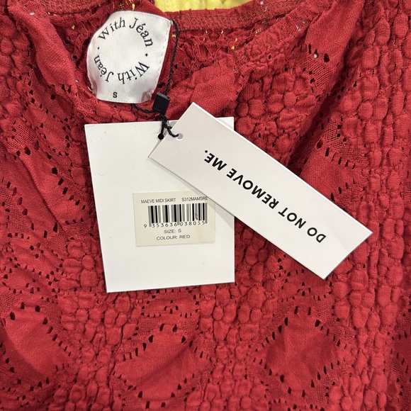 With Jéan Maeve Midi Skirt Red - Picture 3 of 3